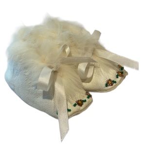 Genuine Alaskan Indian made leather baby shoes